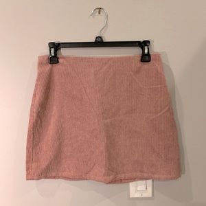 Wild Honey blush mini skirt